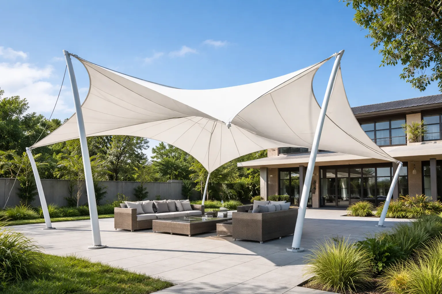 Kanopi membran tensile structure modern